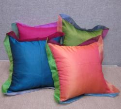 Silk Organza Square Pillows Set of  2 (India)