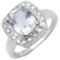 Sterling Silver Clear Quartz Ring (2ct TGW)