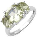 Sterling Silver Yellow Topaz Ring (3 1/10ct TGW)