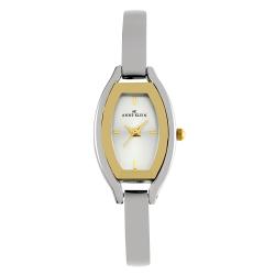 Anne Klein Two-tone Metal Bangle Bracelet Watch