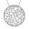 14k White Gold 3 1/10ct TDW Diamond Fashion Necklace (G-H, SI1-SI2)
