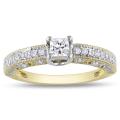 14k Two-tone Gold 1/2ct TDW Diamond Ring (G-H, I2-I3)