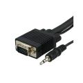 Skque 10-foot SVGA Cable with 3.5mm Audio