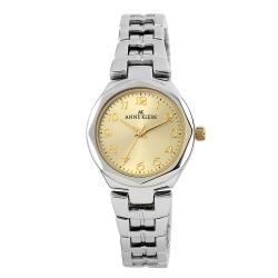 Anne Klein Round Dial Two-tone Metal Bracelet Watch with Champagne Dial