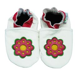 Flower Soft Sole Leather Baby Shoes