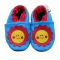 Smiley Flower Soft Sole Leather Baby Shoes