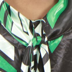 Kaelyn Max Women's Plus Size Abstract Front Tie Tunic 