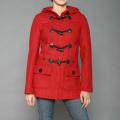Red Fox Women's Red Wool-blend Toggle Coat