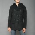 Red Fox Women's Black Wool-blend Toggle Coat