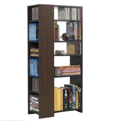 Atlantic Media Mix Espresso 3-tier Storage Tower
