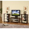 42-inch Espresso TV Stand with 2 Component Stands