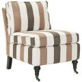 Bosio Stripe Armless Club Chair
