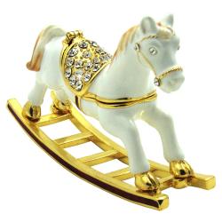 Objet d'Art 'Angelique the Rocking Horse' Toy Horse Trinket Box