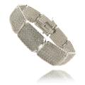 Fusion Silver Overlay 3ct TDW Diamond 7.25-inch Bracelet (I-J, I2-I3)