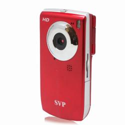  SVP Red High Definiton Digital Camcorder and 32GB SD Card