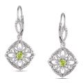 Miadora 10k White Gold 1/2ct TDW Yellow and White Diamond Earrings (G-H, I2-I3)
