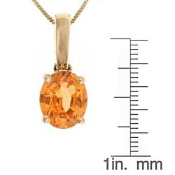Dyach 14k Yellow Gold Spessartite Necklace