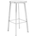 Chic 30-inch Stainless Steel Bar Stool