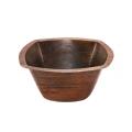 17-inch Square Hammered Copper Bar/ Prep Sink