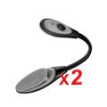 Ultra Gooseneck LED Book Light Lamp (Pack of 2)