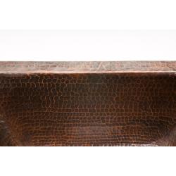 Rectangle Oil Rubbed Bronze Copper Undercounter Bar Sink 