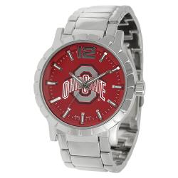 Geneva Platinum Men's Ohio State Buckeyes Link Watch