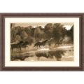 Robert Dawson 'Horse Crossing' Framed Art Print