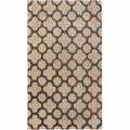 Handmade Luna Moroccan Trellis Beige Wool Rug (5' x 8')
