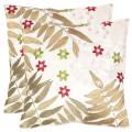 Motif 18-inch Cream/ Green Decorative Pillows (Set of 2)