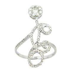 D'sire 14k White Gold 5/8ct TDW Diamond Ring (G-H, VS1-VS2)
