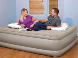 Pure Comfort Queen-size Raised Suede Top Air Bed