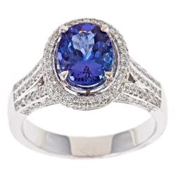 Dyach 14k Gold Tanzanite and 5/8ct TDW Diamond Ring (G-H, I1-I2)