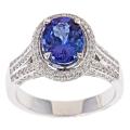 Dyach 14k Gold Tanzanite and 5/8ct TDW Diamond Ring (G-H, I1-I2)