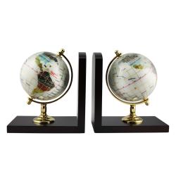 American Atelier Gemstone Globe Bookends