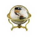 Pearl Desktop Lapis/ Gemstone Globe