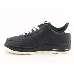 Nike Girls' Air Force 1 Black Sail Basketball Shoes (Size 3.5)