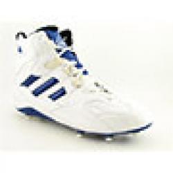 Adidas Men's White/ Blue 'Team D Hi Promo' Football Cleats (Size 14)