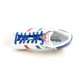 Adidas Men's 'Superstar II CB' White/Blue/Red Sneakers (Size 13) 