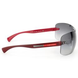 Prada Women's Sport Red Shield Plastic Sunglasses