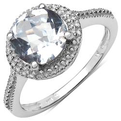 Sterling Silver Genuine Crystal Quartz Ring