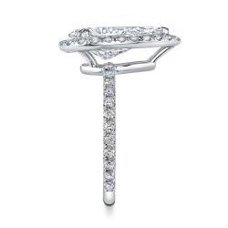 Platinum 4ct TDW Certified Diamond Engagement Ring (H-I, SI2)