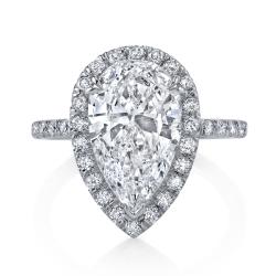 Platinum 4ct TDW Certified Diamond Engagement Ring (H-I, SI2)