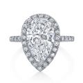 Platinum 4ct TDW Certified Diamond Engagement Ring (H-I, SI2)