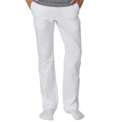 American Apparel Unisex White California Fleece Slim Fit Pants (XS)