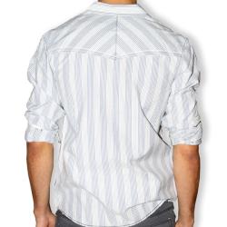 191 Unlimited Men's Striped Seersucker Button-front Shirt