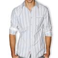 191 Unlimited Men's Striped Seersucker Button-front Shirt