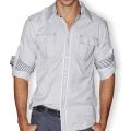 191 Unlimited Men's Grey Button-front Shirt