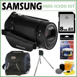Samsung HMX-H300 5MP Black Digital Camcorder with 8GB Kit