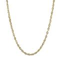 Gold over Sterling Silver Singapore Chain Necklace