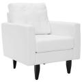Mondovi White Cotton Club Chair